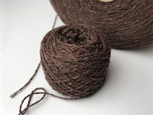 100% cashmere - dark choko melange, sælges pr. gram
